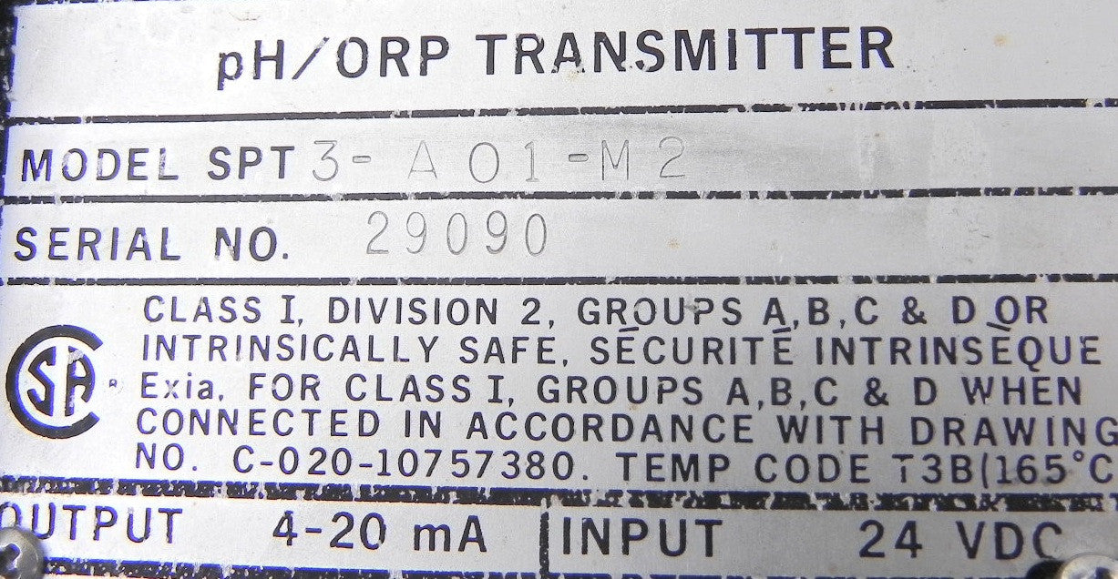 Beckman pH Transmitter SPT3-AO1-M2 - Advance Operations