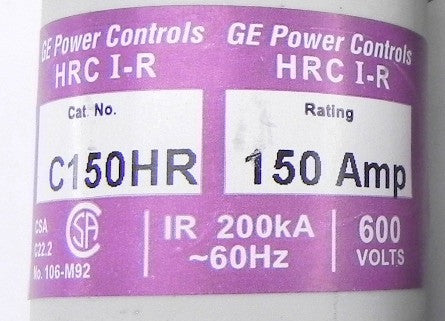 GE Power Fuse HRC I-R C150HR 150A (2) - Advance Operations