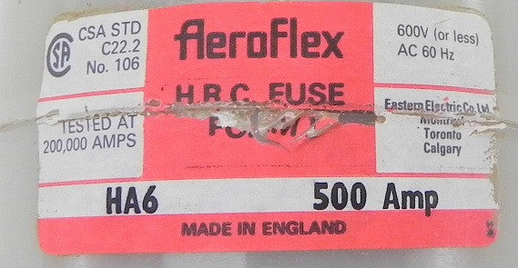 Aeroflex Delay Action Fuse  HRC I-R HA6 500 New - Advance Operations