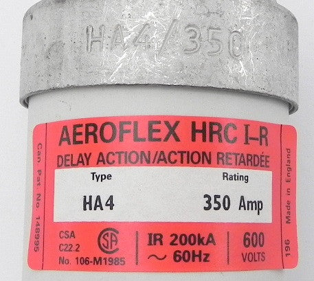 Aeroflex Delay Action Fuse HRC I-R HA4 350 - Advance Operations