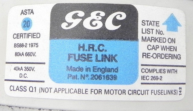 GEC H.R.C. Fuse Link TLM710 - Advance Operations