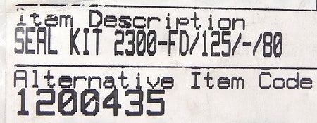 Valmet Metso Paper  Cylinder Seal Kit  2300-FD/125/-/80 - Advance Operations