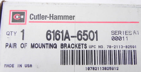 Cutler-Hammer Mounting Bracket 6161A-6501 (Lot of 2) - Advance Operations