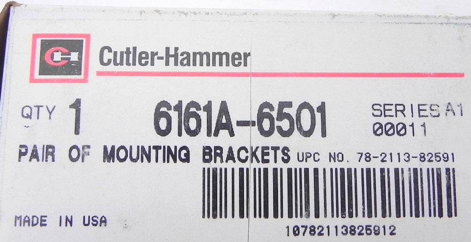 Cutler-Hammer Mounting Bracket 6161A-6501 (Lot of 2) - Advance Operations