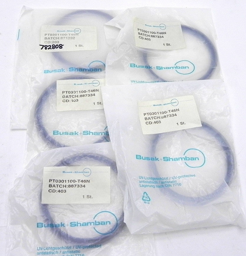 Busak+Shamban Ring PT301100-T46N (Lot of 5) - Advance Operations