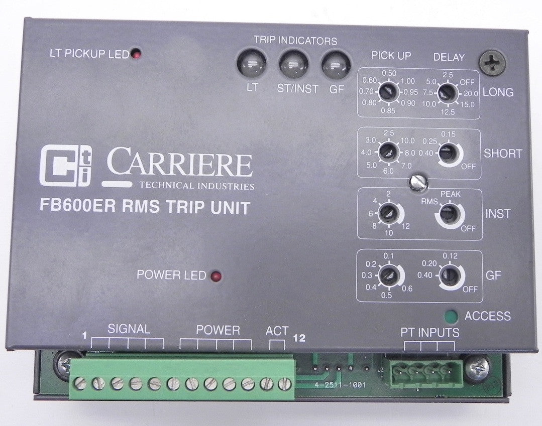 Carriere Adjustanle RMS Trip Unit FB600ER - Advance Operations