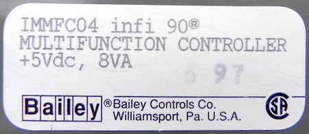 Bailey InFi 90 Multifunction Controller IMMFC04 1 Year warranty - Advance Operations