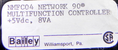 Bailey Multifunction Controller NMFC04 - Advance Operations