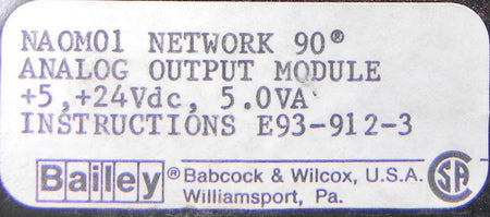 Bailey Network Analog Output Module NAOM01 - Advance Operations