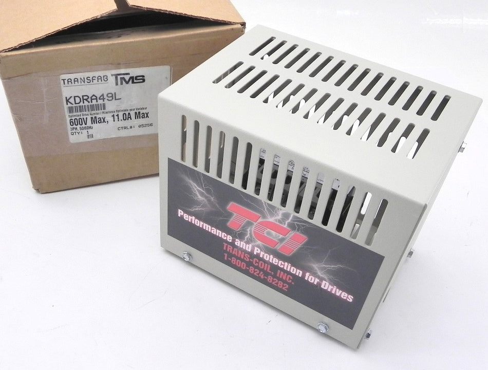 TMS Transfab KDR Drive Reactor KDRA49L 600V  11.0A 3HP - Advance Operations