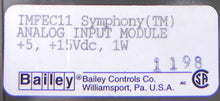Load image into Gallery viewer, Bailey Symphony Analog Input Module IMFEC11 - Advance Operations
