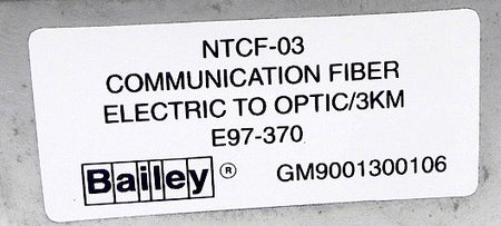 Bailey Communication Fiber Electric To Optic NTCF-03 - Advance Operations