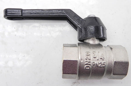 GMR Brass Threaded Ball Valve 3/4" NPT Female Nickel Plated DN20 Lot of 3 Valves - Advance Operations