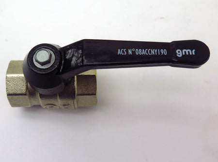 GMR Brass Threaded Ball Valve 3/4" NPT Female Nickel Plated DN20 Lot of 3 Valves - Advance Operations