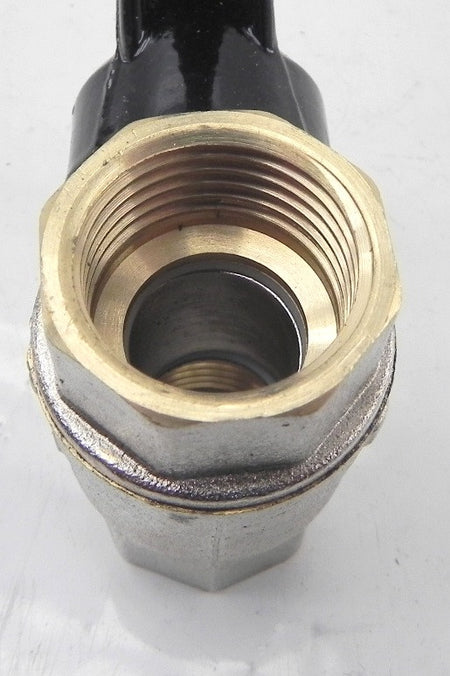 3X GMR Brass Ball Valve Threaded 1/2" NPT Female Nickel Plated DN15 (lot of 3) - Advance Operations