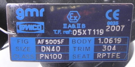 GMR Emico Carbon Steel Ball Valve Butt Weld 1-1/2" DN40 05XT119 - Advance Operations