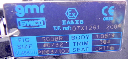 GMR Emico Carbon Steel Ball Valve Butt Weld 1-1/2" DN40/32 07X1261 - Advance Operations