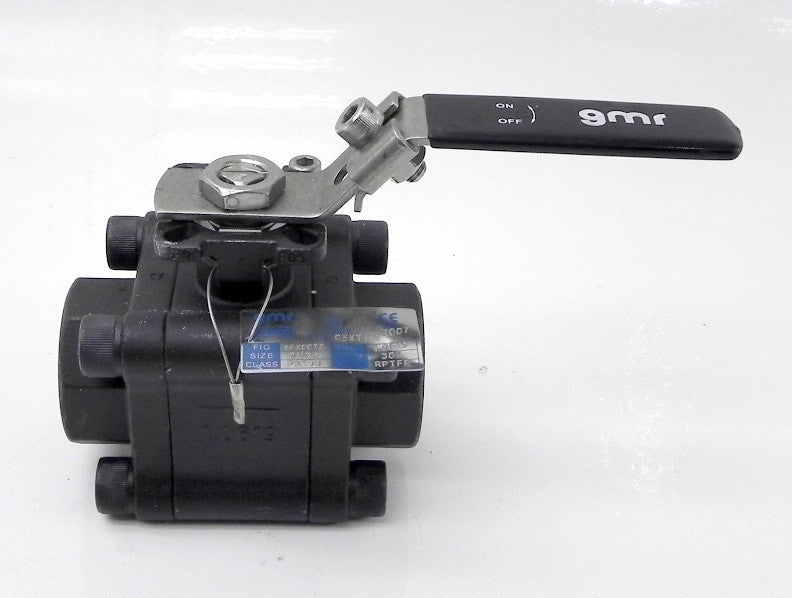 GMR Emico Steel Threaded Ball Valve  1-1/4" NPT  DN32 05XT119 PN100  Fig AF500TF - Advance Operations