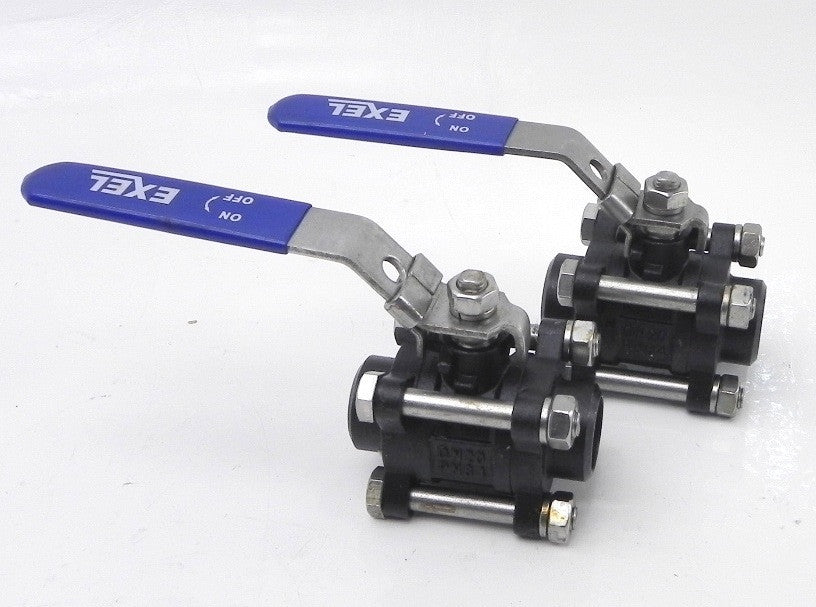 Exel WCB Carbon Steel Ball Valve Butt Weld 3/4" DN20 (Lot of 2) - Advance Operations