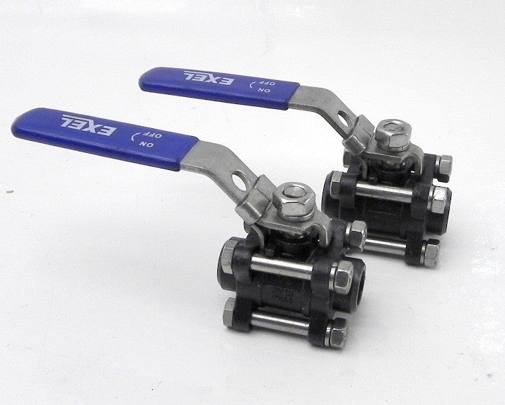 Exel Steel Butt Weld Ball Valve 3/8" DN10 (Lot of 2) - Advance Operations