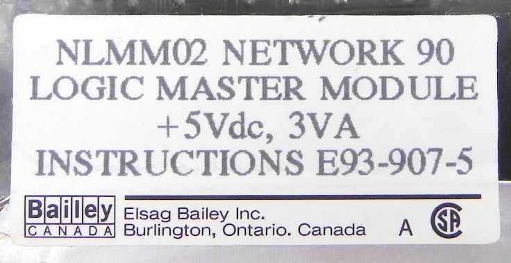 Bailey Enhanced Logic Master NLMM02 - Advance Operations