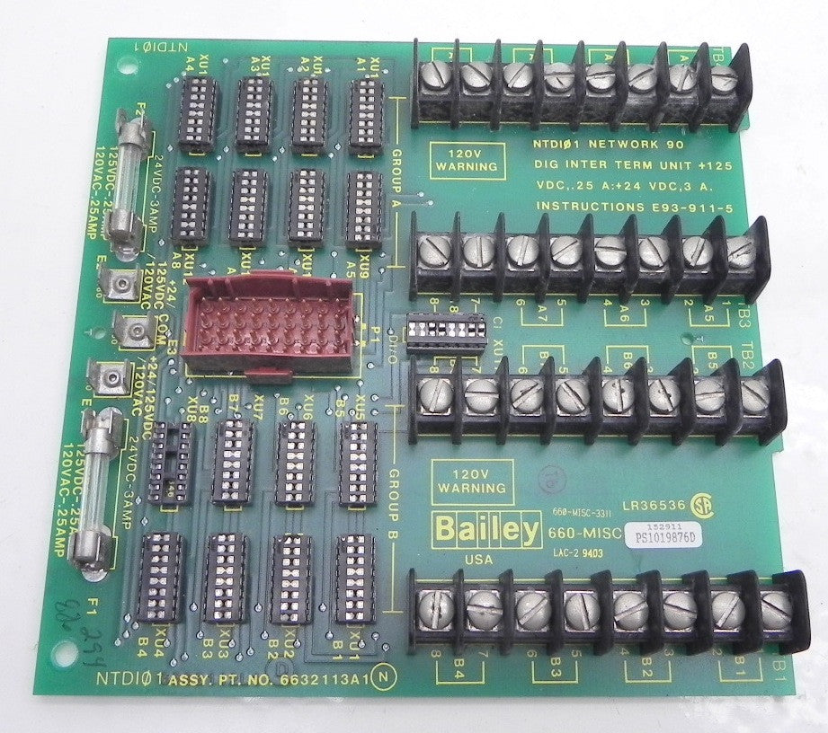 Bailey Digital Interface Termination Board NTDI01 1 Year Warranty - Advance Operations