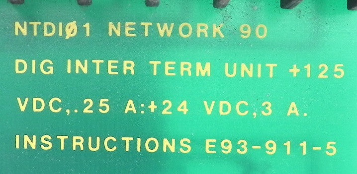 Bailey Digital Interface Termination Board NTDI01 1 Year Warranty - Advance Operations