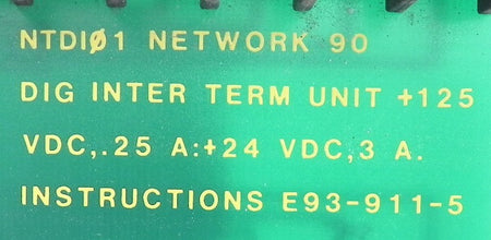 Bailey Digital Interface Termination Board NTDI01 1 Year Warranty - Advance Operations