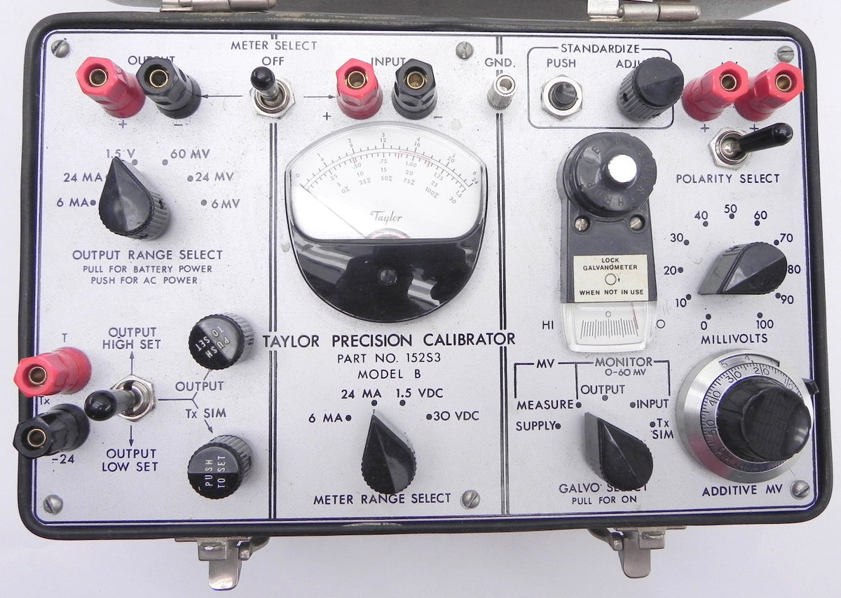 Taylor Precision Calibrator 152S3 Model B - Advance Operations