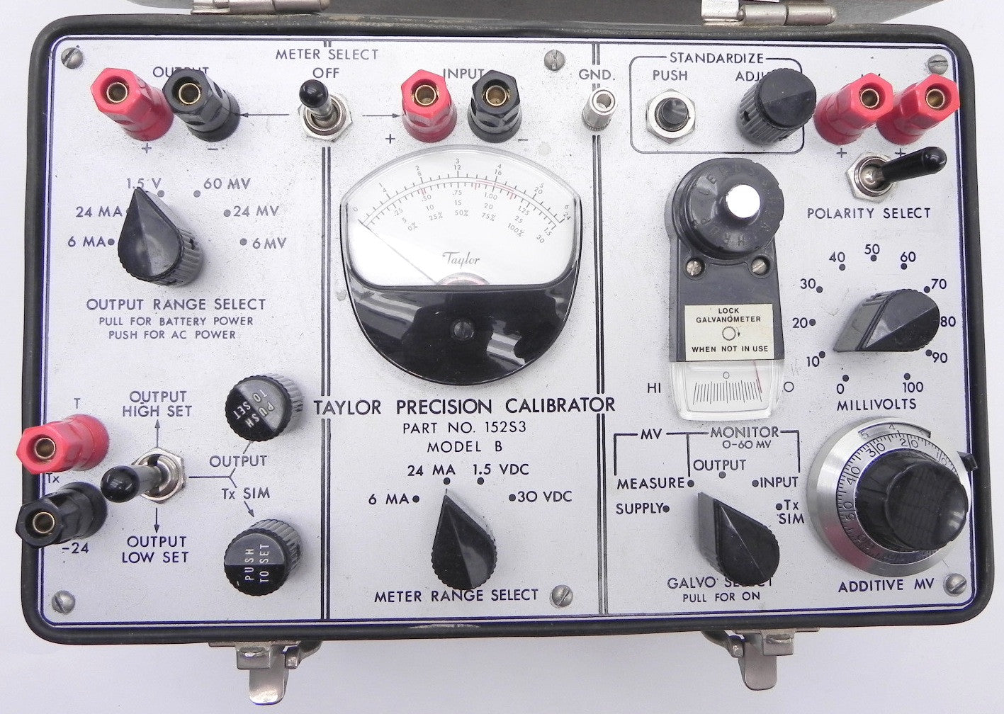Taylor Precision Calibrator 152S3 Model B - Advance Operations