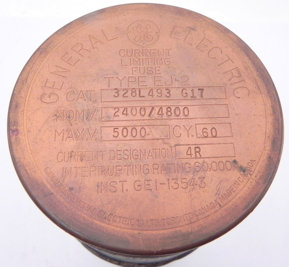 General Electric Current Limiting Fuse 328L493 G17 - Advance Operations