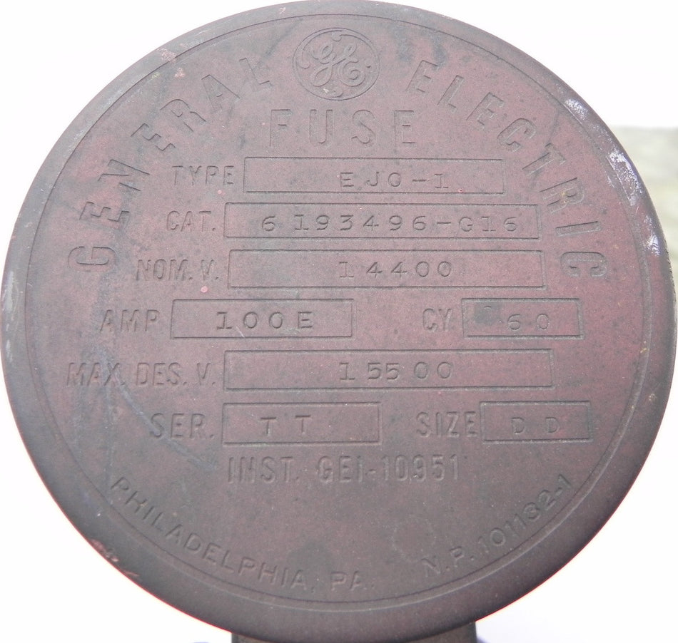 General Electric  Current Limiting Fuse  6193496-G16 - Advance Operations
