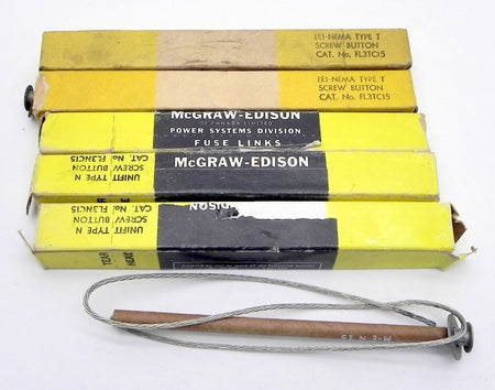McGraw Fuse Links Screw Button FL3TC15 (5) - Advance Operations