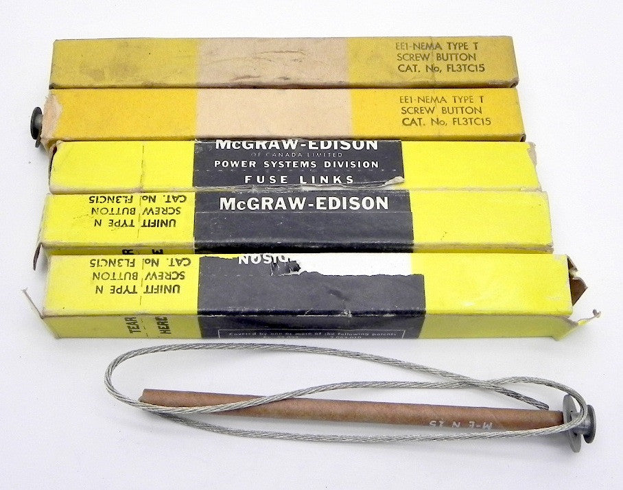 McGraw Fuse Links Screw Button FL3TC15 (5) - Advance Operations