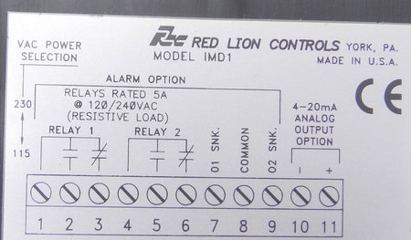 Red Lion Controls Digital Panel Meter  IMD10060 - Advance Operations