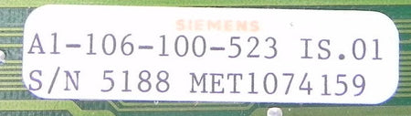 Siemens Power Interface board A1-106-100-523 - Advance Operations