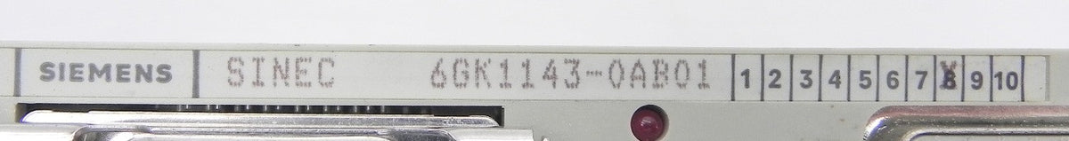 Siemens Sinec Communication Module 6GK1143-0AB01 - Advance Operations