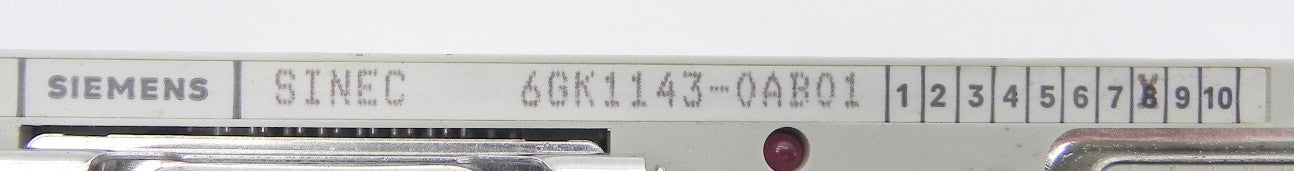Siemens Sinec Communication Module 6GK1143-0AB01 - Advance Operations