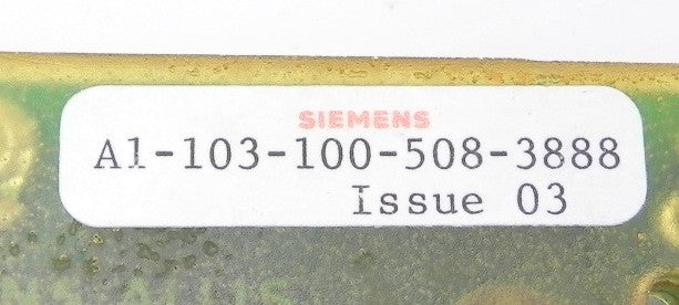 Siemens Snubber Board A1-103-100-508 - Advance Operations