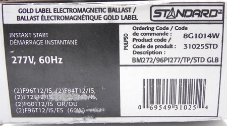 Standard Instant Start Ballast 8G1014W  277V - Advance Operations