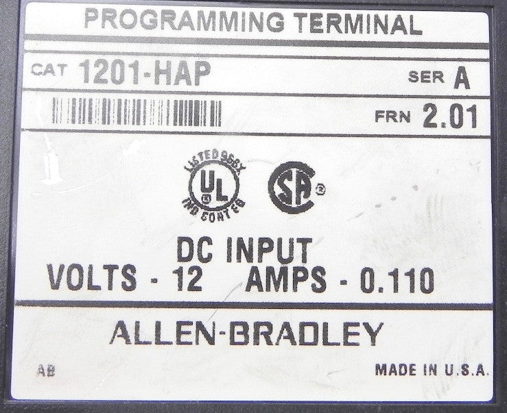 Allen-Bradley Programming Terminal 1201-HAP - Advance Operations