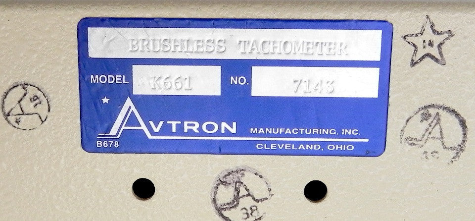 Avtron Brushless Tachometer K661C14326 - Advance Operations