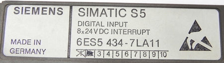 Siemens Digital Input 6ES5 434-7LA11 - Advance Operations