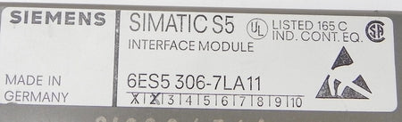 Siemens Interface Module 6ES5 306-7LA11 - Advance Operations
