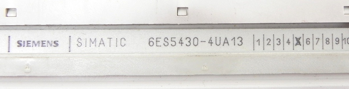 Siemens Input Module 6ES5430-4UA13 & PC-6F20 - Advance Operations