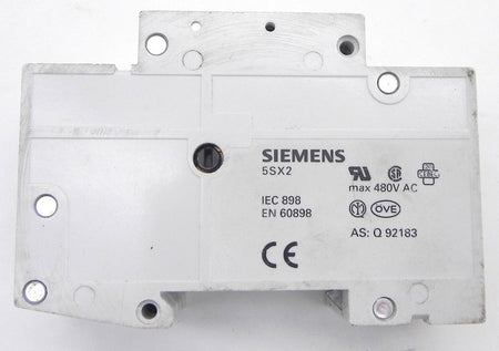 Siemens Circuit Breaker 5SX21 C8 480VAC Max 2 Pole - Advance Operations
