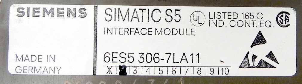 Siemens Interface Module 6ES5 306-7LA11 - Advance Operations