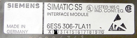 Siemens Interface Module 6ES5 306-7LA11 - Advance Operations