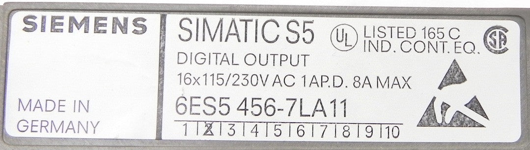 Siemens Digital Output Module 6ES5 456-7LA11 - Advance Operations