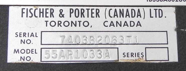 Fisher Porter Flow Meter Alarm 55AR1033A - Advance Operations